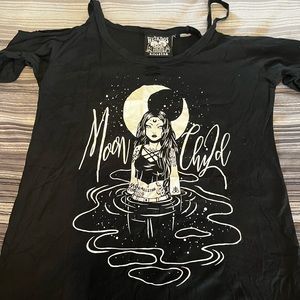 Killstar Moon Child Distressed Top